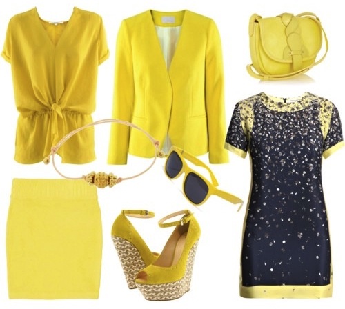 Модная тенденция 2012 – жёлтый цвет
