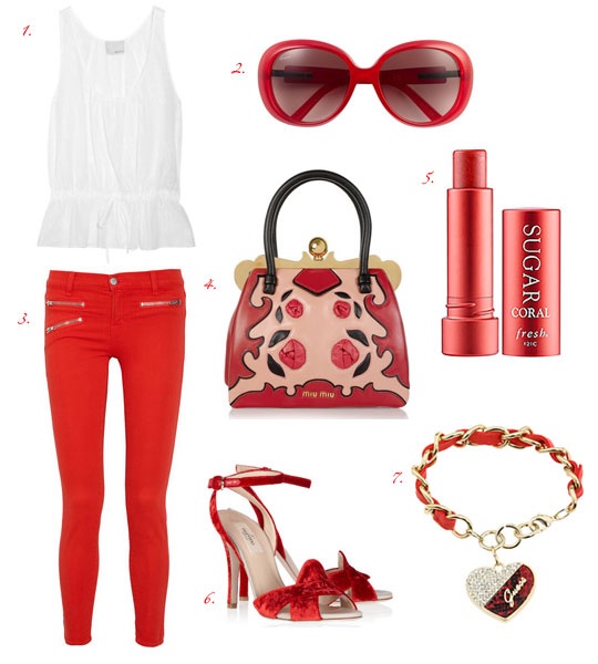 Подарите себе ярко-красное лето 2012! Модные детали гардероба и аксессуары в тон