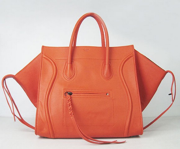 Оранжевая квадратная сумка от Celine