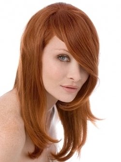 Огненно-рыжий цвет волос