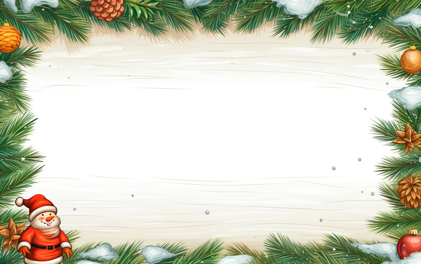 фон для объявления снеговик на новый год