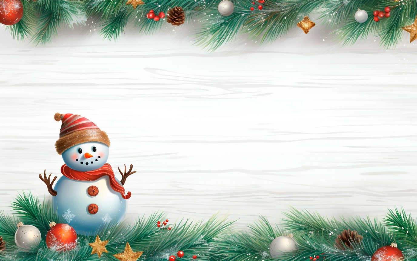 фон для презентации снеговик для детей на новый год